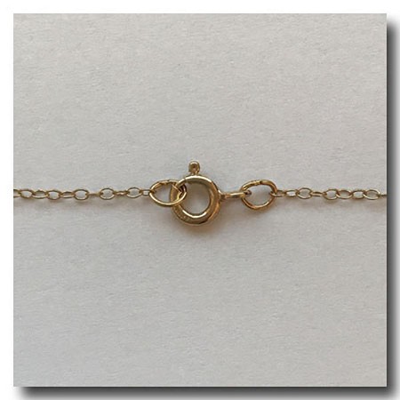 Gold Filled Necklace | Floating Chain | 16 inch